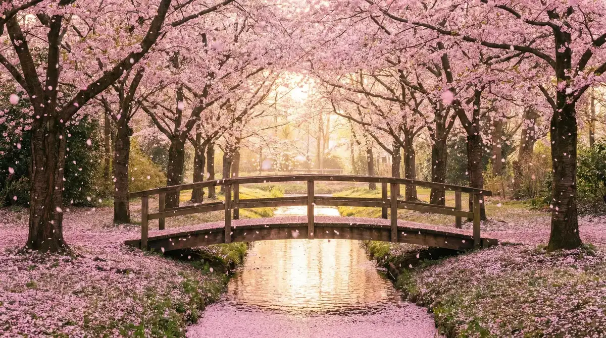 樱花桥畔 - 真实约炮故事 唯美风景